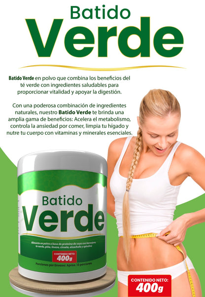 Batido Verde x 400 gr.